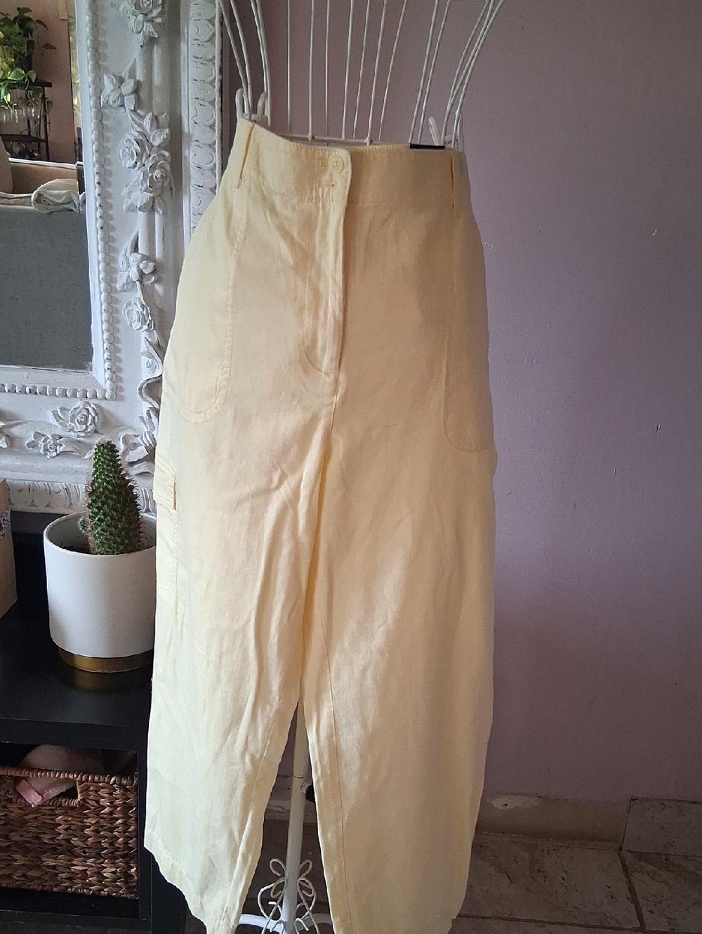 💛 NWT Talbots Linen Wide Leg Pants - Size 14